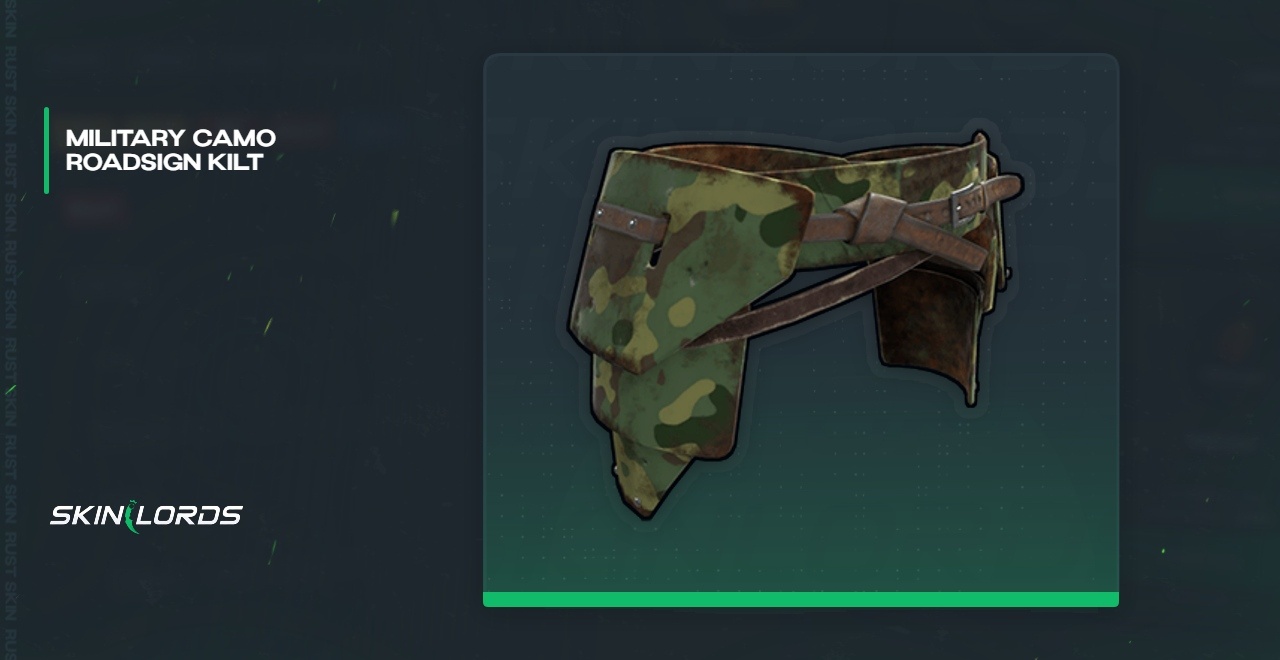 Militær Camo Roadsign Kilt Rust Skin