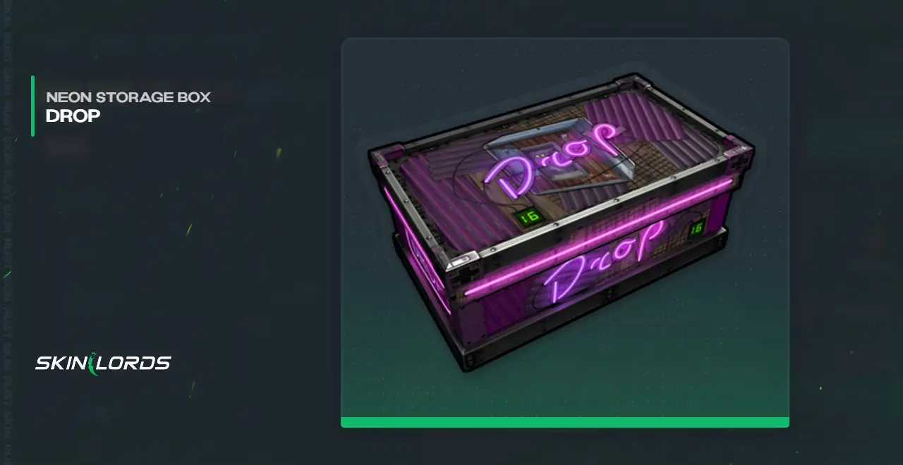 Neon Drop Storage Box