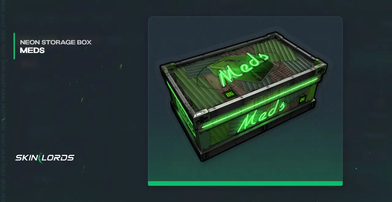 Neon Meds Storage Box