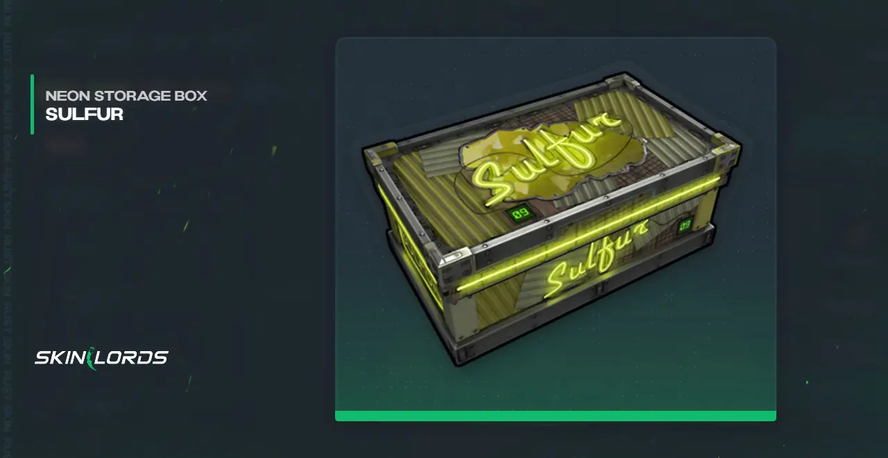 Neon Sulfur Storage Box