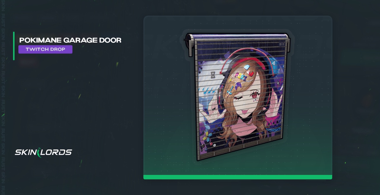 Pokimane Porta de garagem Twitch Drop Rust Skin