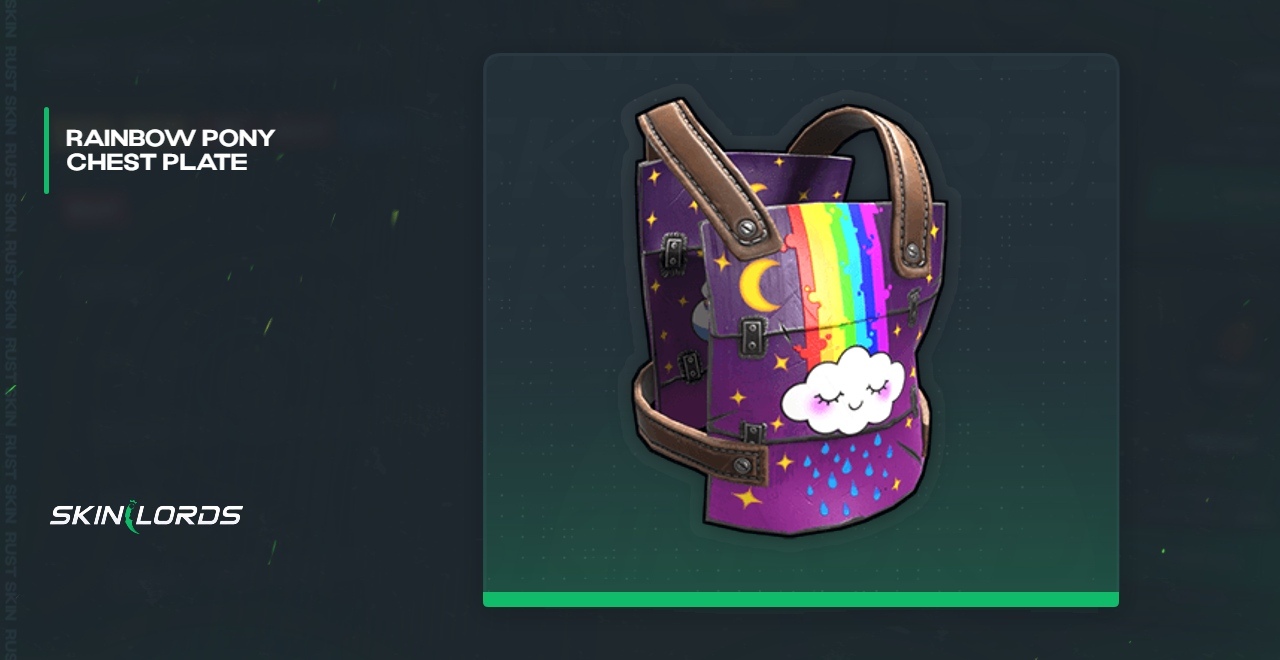 Rainbow Pony Chest Plate Rust Skin