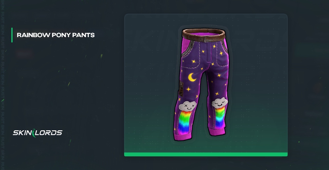 Regenbogen-Pony-Hose Rust Skin