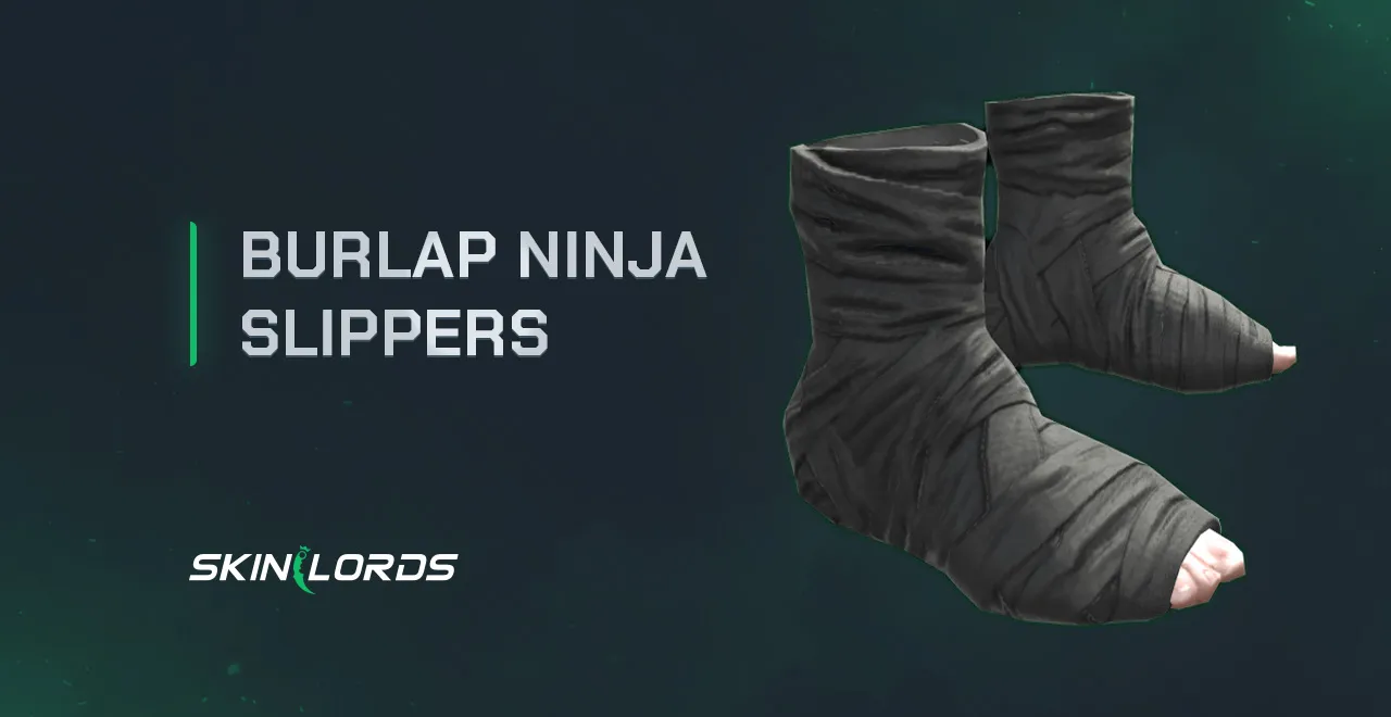Burlap Ninja Slippers