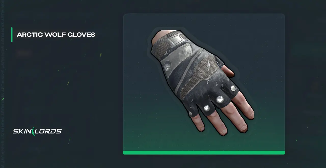 Arktischer Wolf Handschuhe Rust Skin