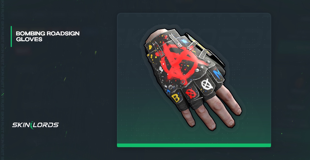 Bombing Roadsign Gloves Rust Skin