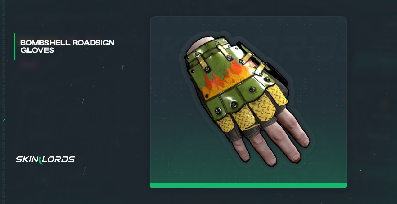 Bombshell Roadsign Gloves Rust Skin