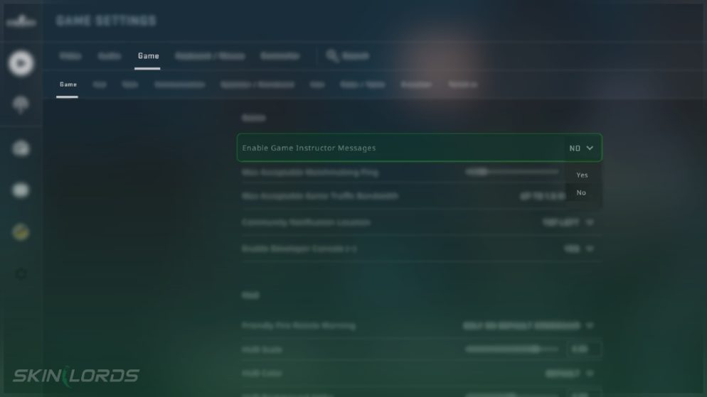 How to Turn Off Game Instructions and Tips in CSGO