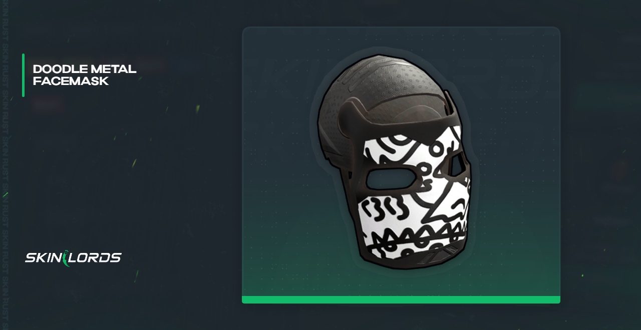 Doodle Metal Facemask Rust Skin