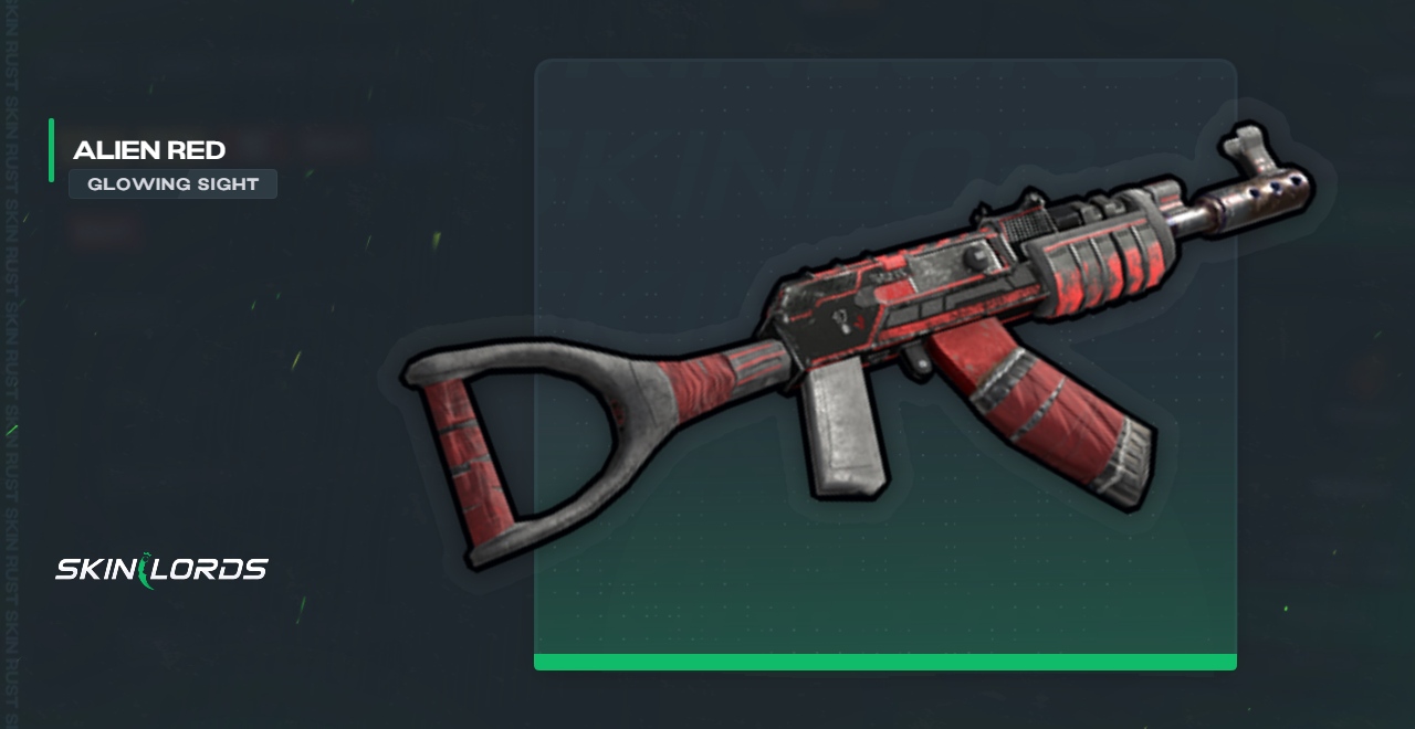 Alien Red AK47 Rust Skin