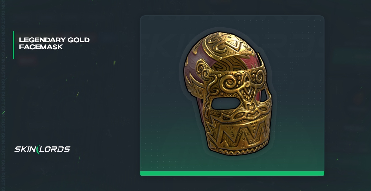 Legendary Gold Facemask Rust Skin