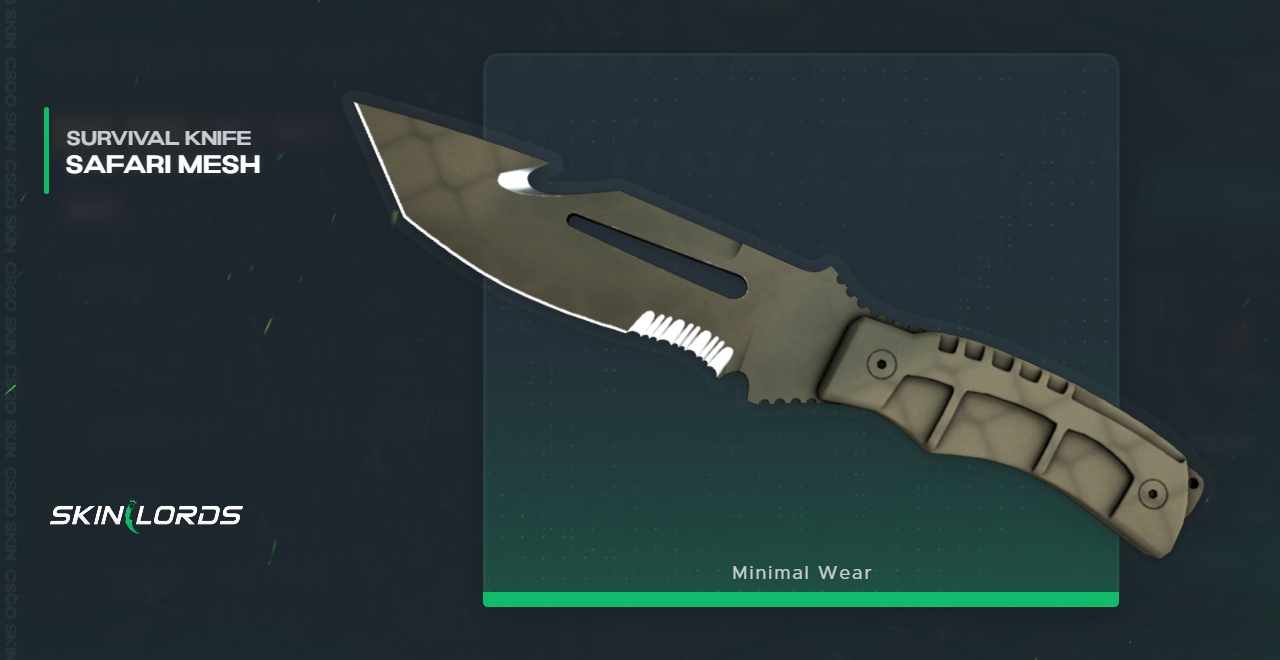 Survival Knife Safari Mesh (Minimal Wear) CSGO Skin