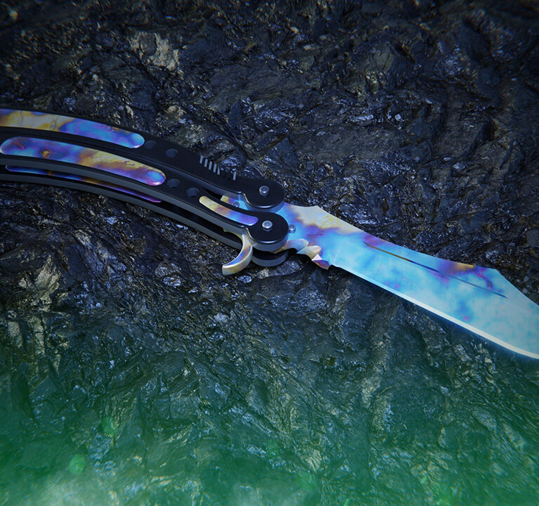 Butterfly Knife Case Hardened | All Blue Gem Seeds