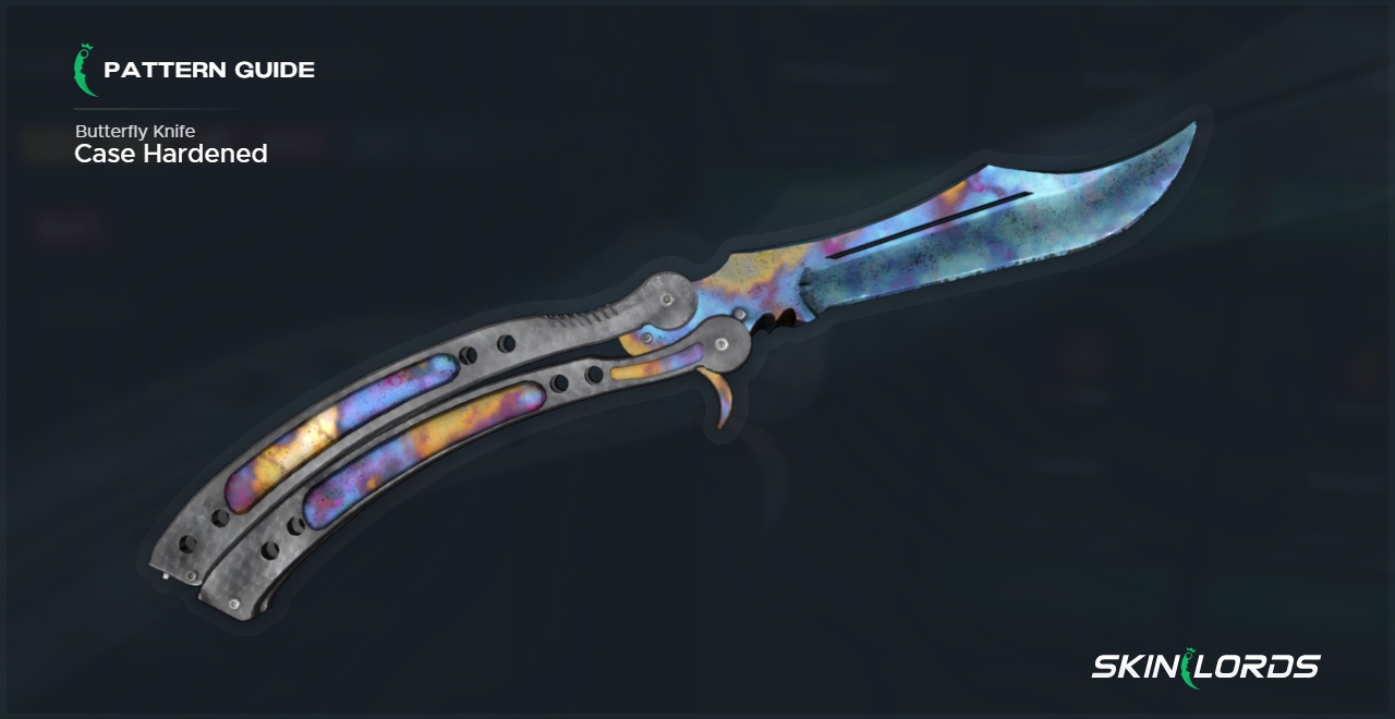 Faca Butterfly Case Hardened Blue Gem Pattern Guide