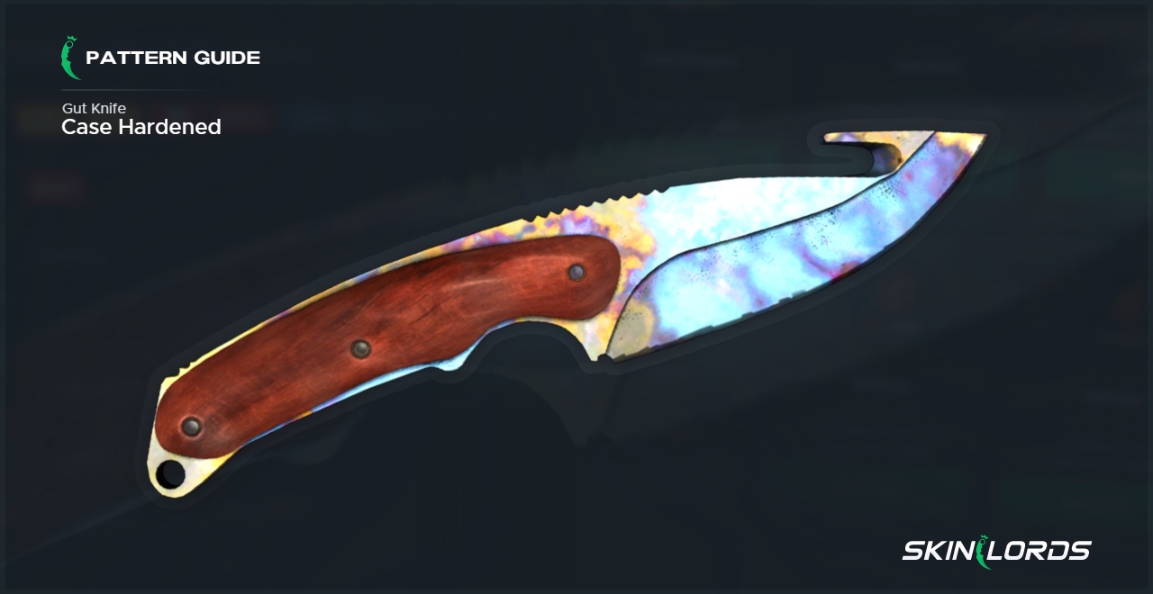 Gut Knife Case Hardened All Blue Gem Seeds SkinLords