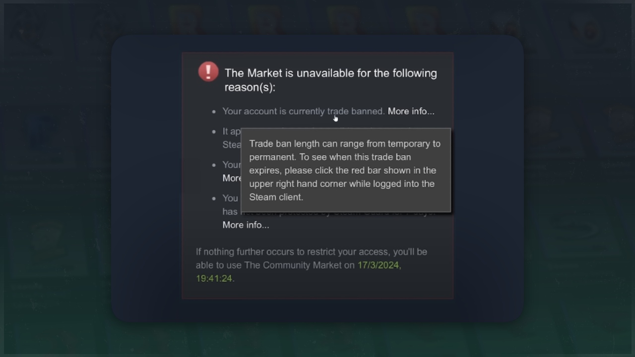 Steam Datum der Aufhebung des Marktverbots in der Gemeinschaft