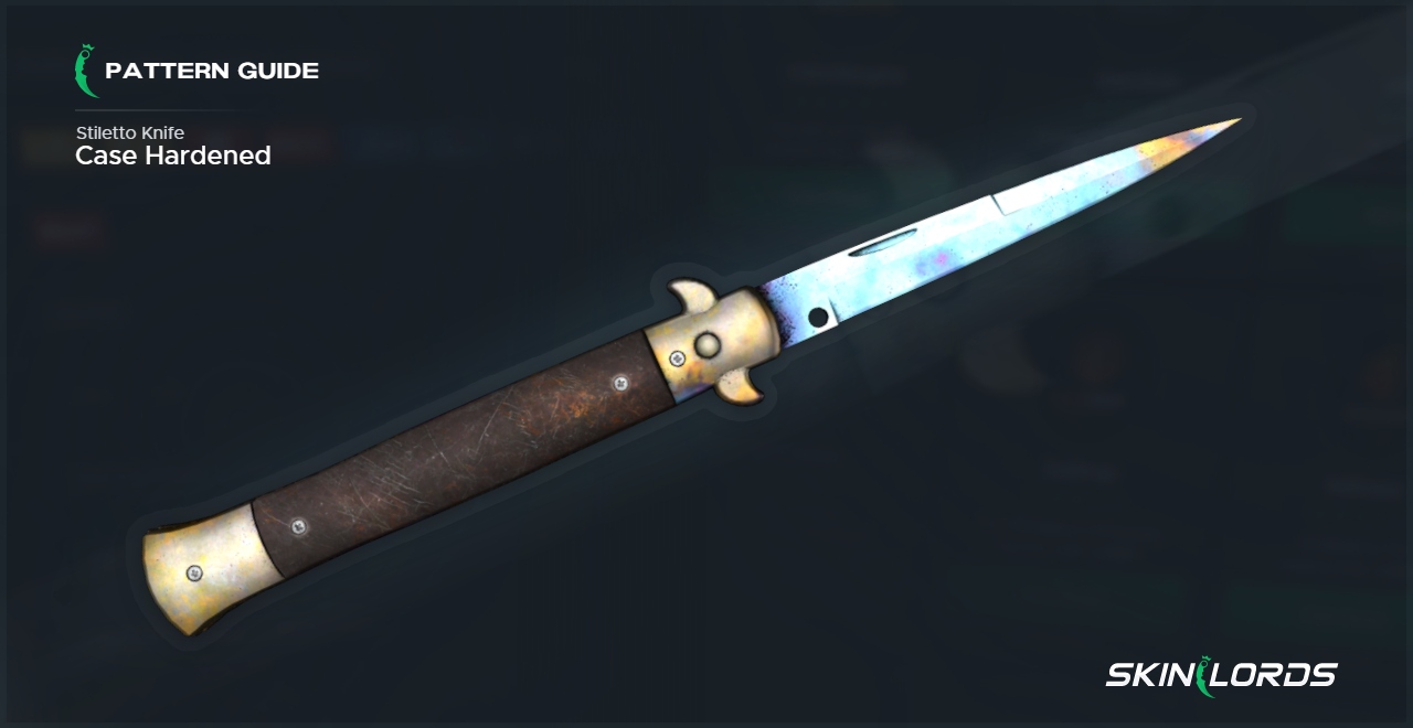 Nóż sztyletowy Case Hardened Blue Gem Pattern Guide