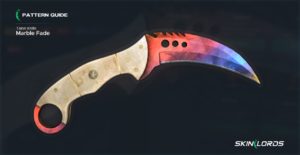 Talon Knife Marble Fade | Fire and Ice Pattern Seeds - SkinLords