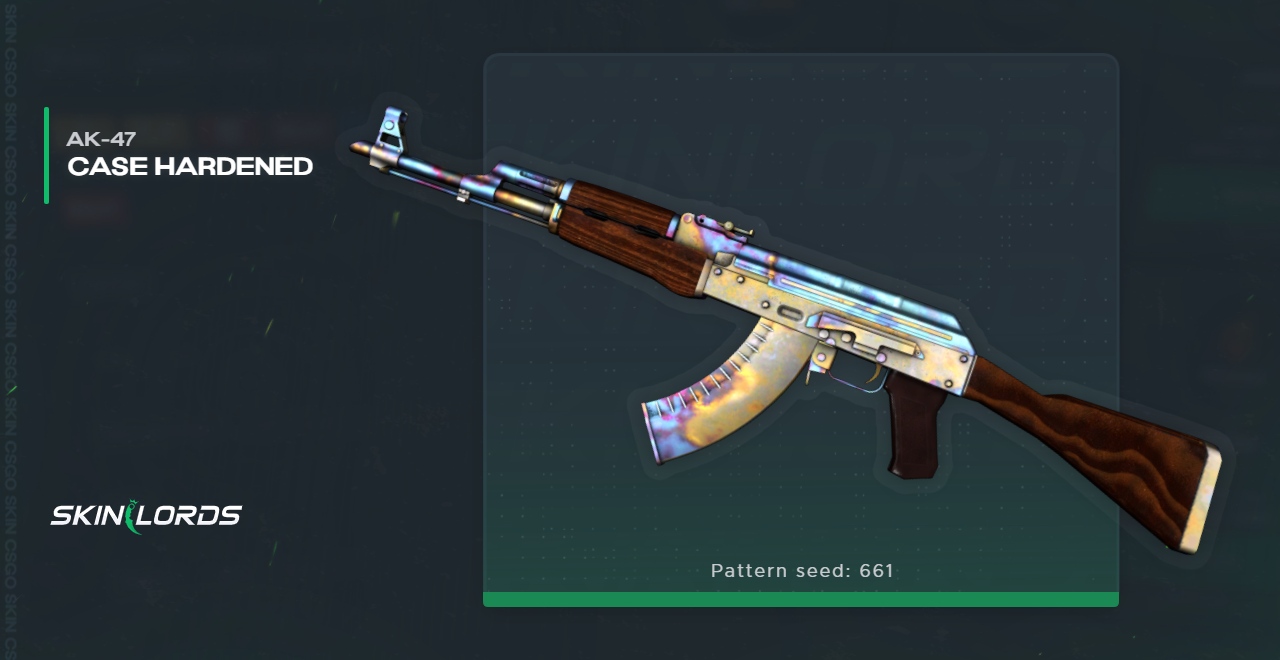 AK-47 Case Hardened Blue Gem CSGO Skin