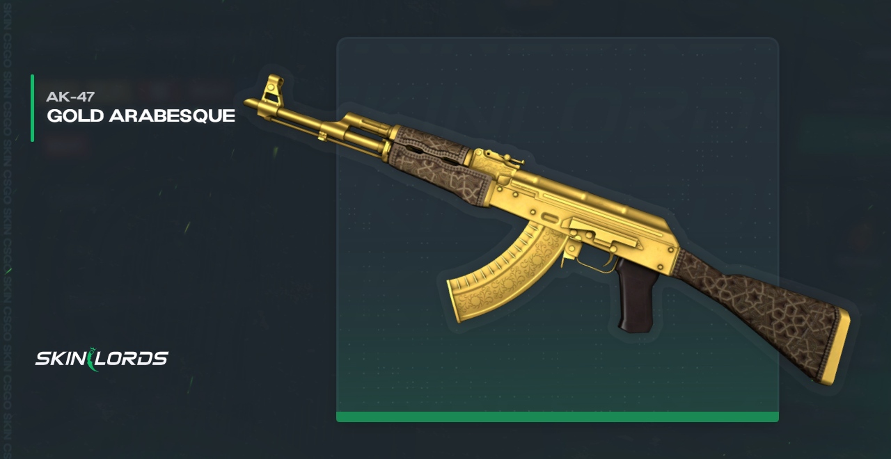 AK-47 Gold Arabesque CSGO Skin