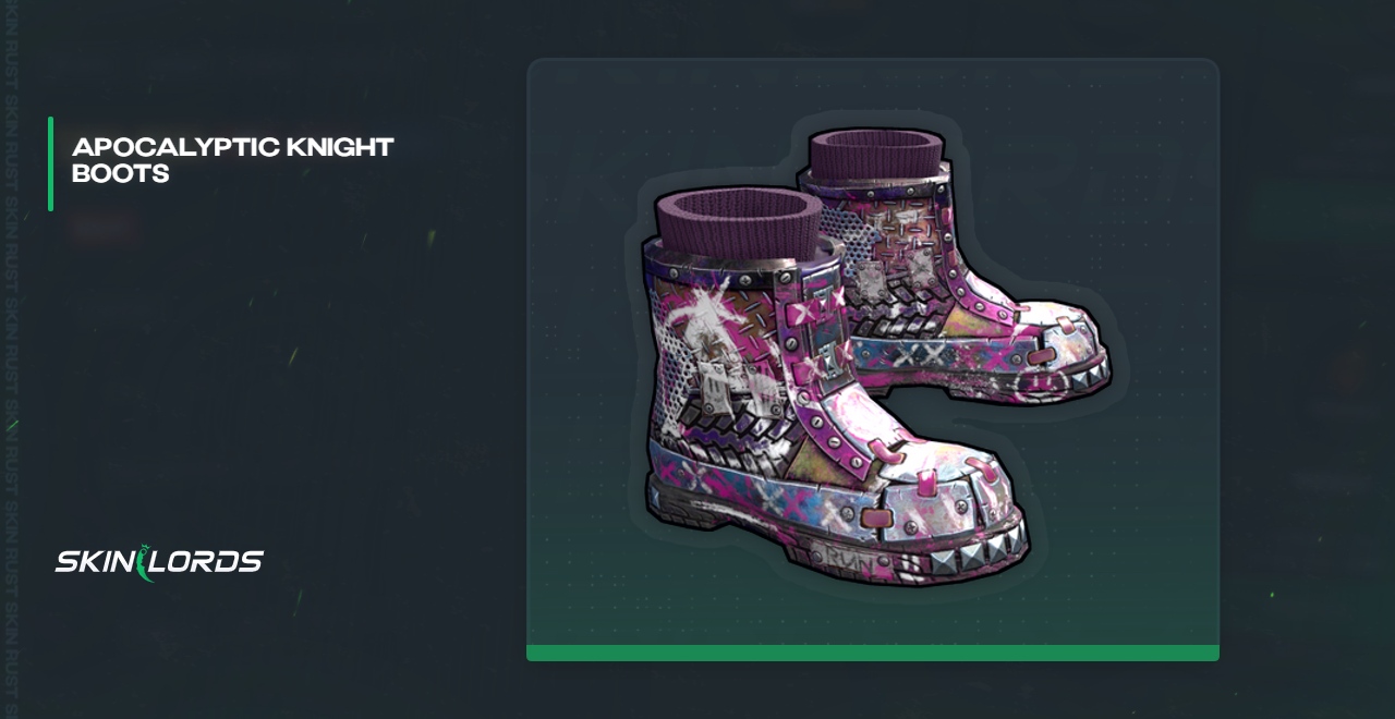 Apocalyptic Knight Boots Rust Skin
