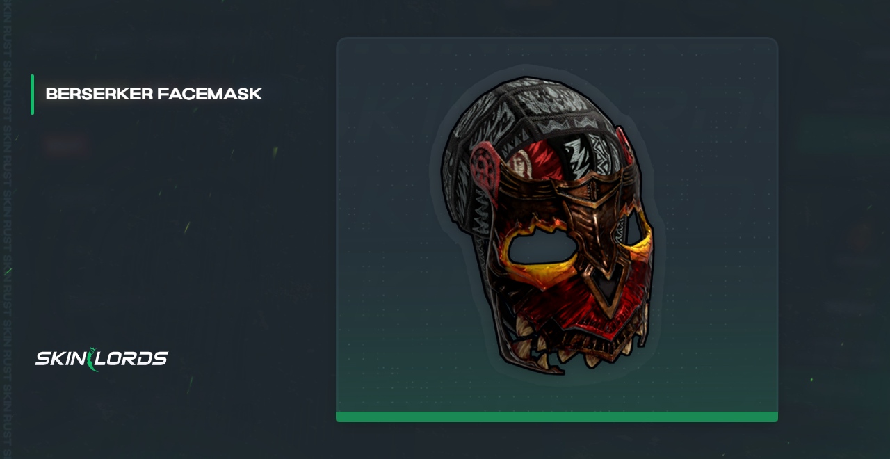 Berserker-Gesichtsmaske Rust Skin