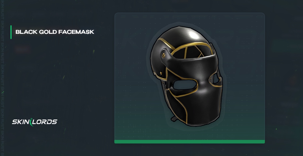 Black Gold Facemask Rust Skin