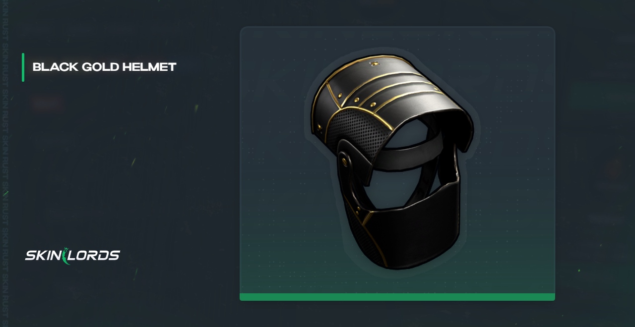 Black Gold Helmet Rust Skin