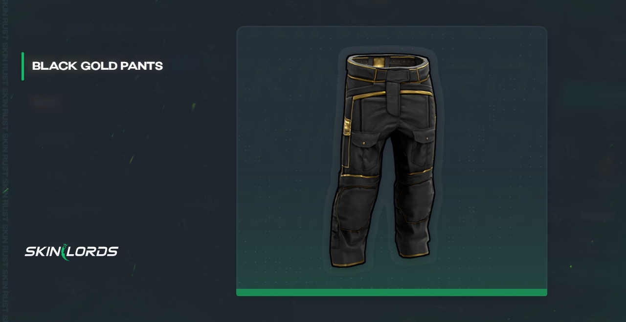 Schwarz-Gold-Hose Rust Skin