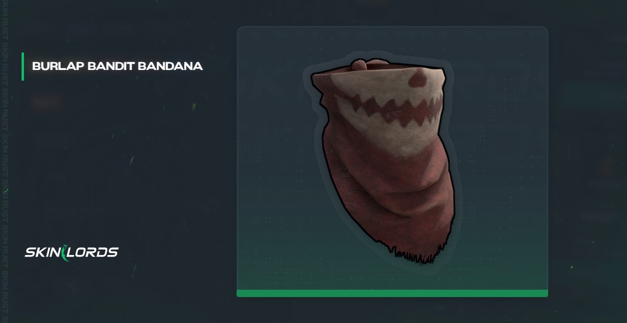 Burlap Bandit Bandana Rust Skórka