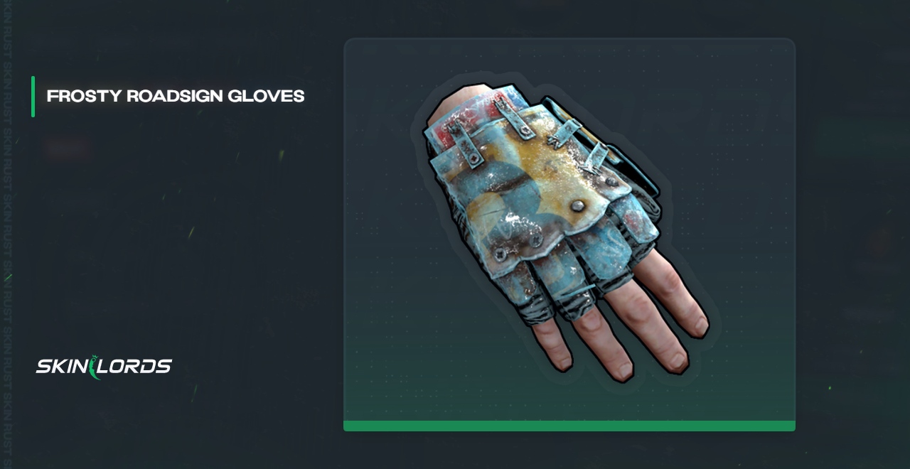 Frosty Roadsign Gloves Rust Skin