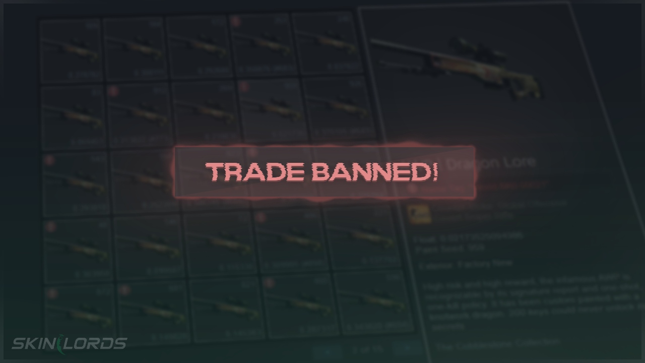Most Expensive CS:GO Trade Banned Inventories