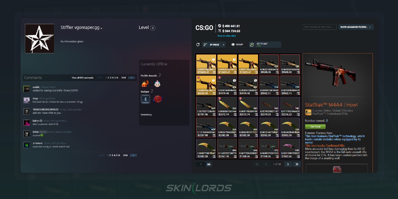 Trade Banned Steam Konto - Stiffler VGOReaper