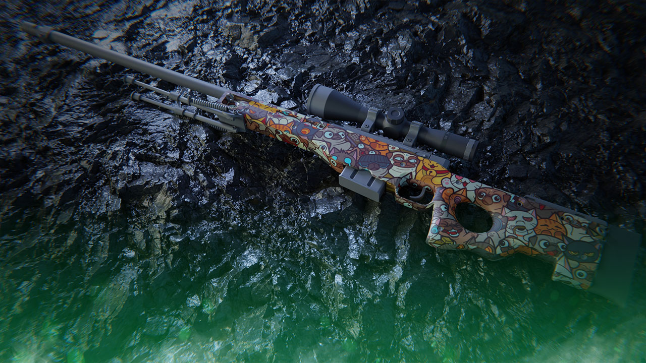 AWP | PAW Rare Golden Cat Pattern Guide