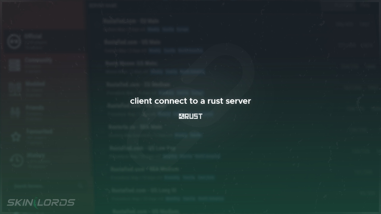 Client Verbindung zu einem Rust Server