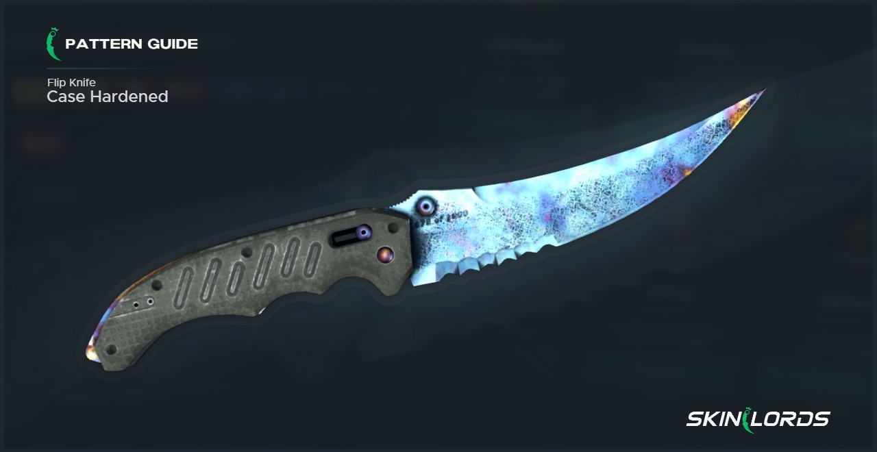 Flip Knife Case Hardened | All Blue Gem Seeds - SkinLords