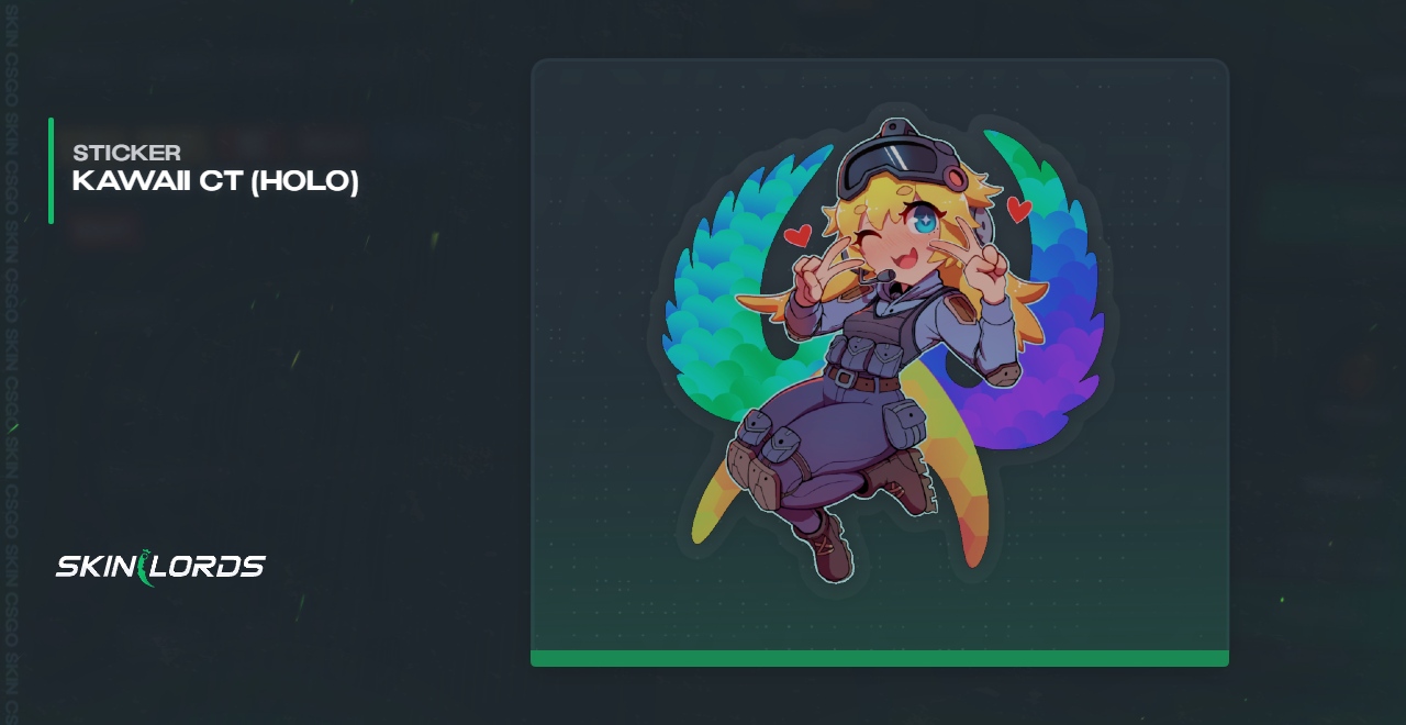 CSGO Sticker | Kawaii CT (Holo)