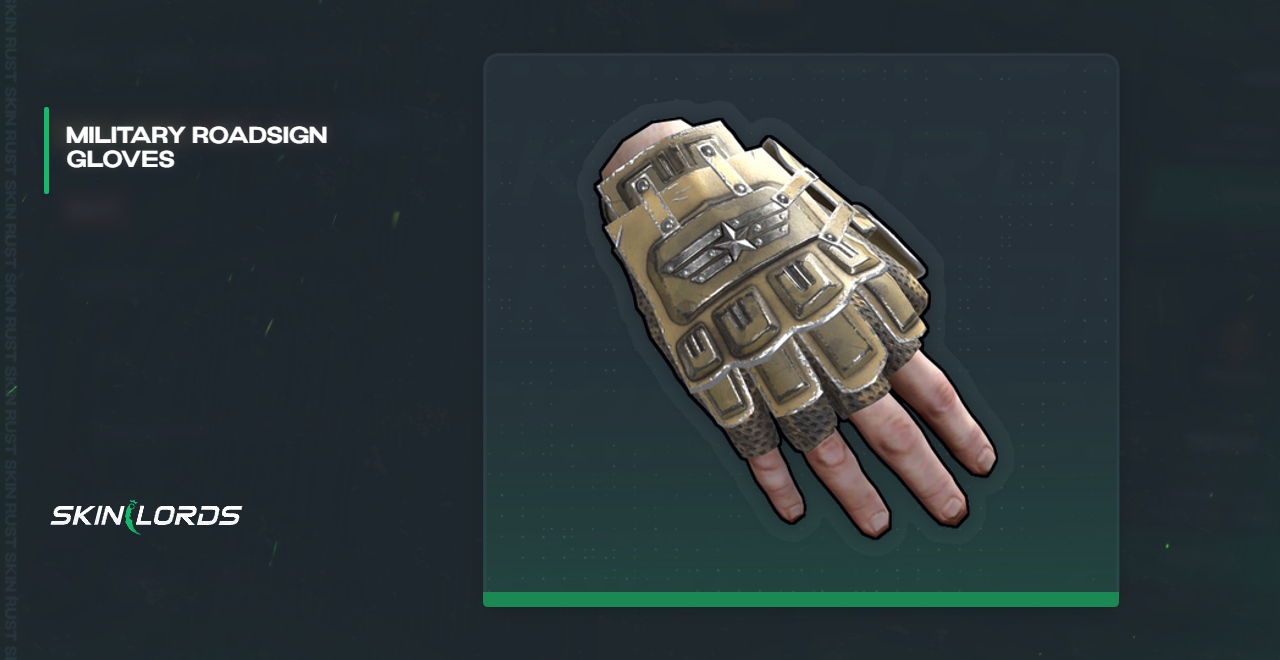 Military Roadsign Gloves Rust Skin