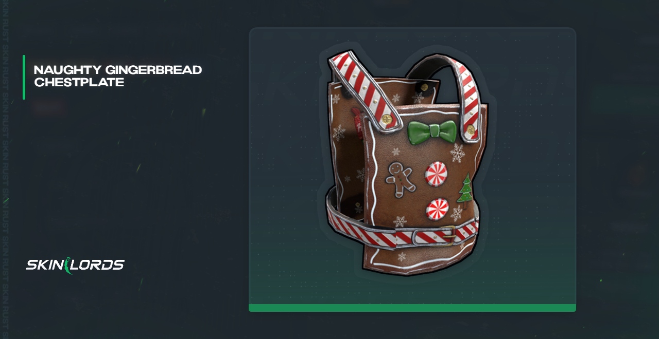 Naughty Gingerbread Chestplate Rust Skin