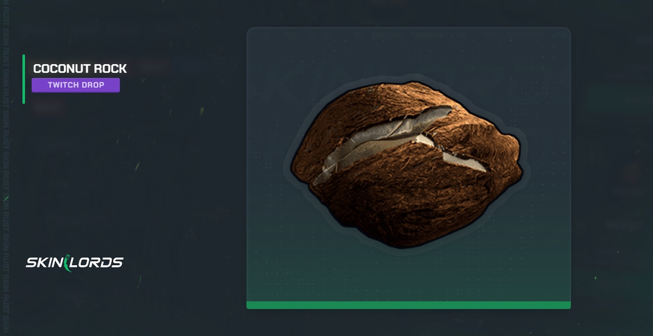 Coconut Rock Twitch Drop Rust Skin