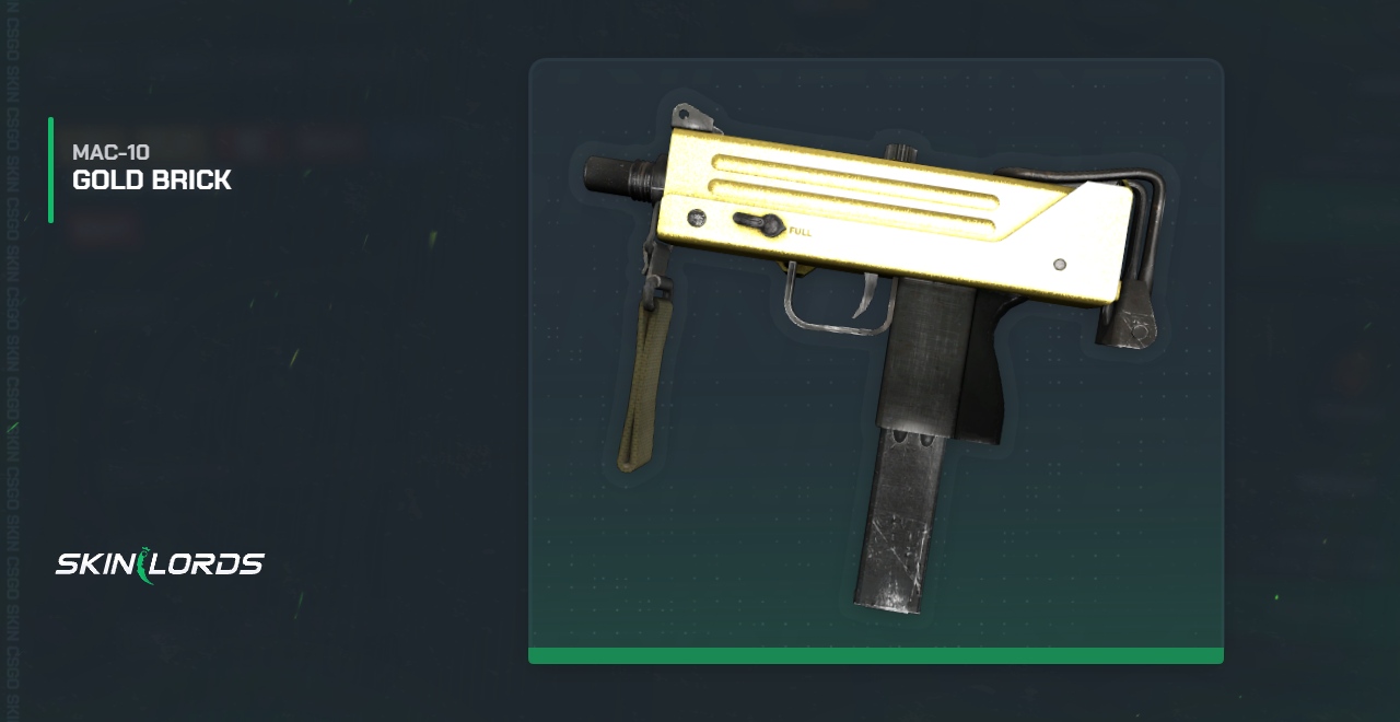 MAC-10 Gold Brick CS:GO Skin