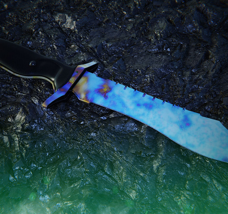 Bowie Knife Case Hardened | All Blue Gem Seeds