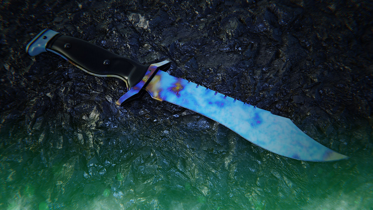 Bowie Knife Case Hardened | All Blue Gem Seeds