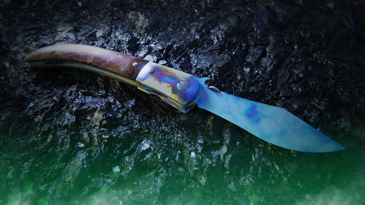Navaja Knife Case Hardened | All Blue Gem Seeds
