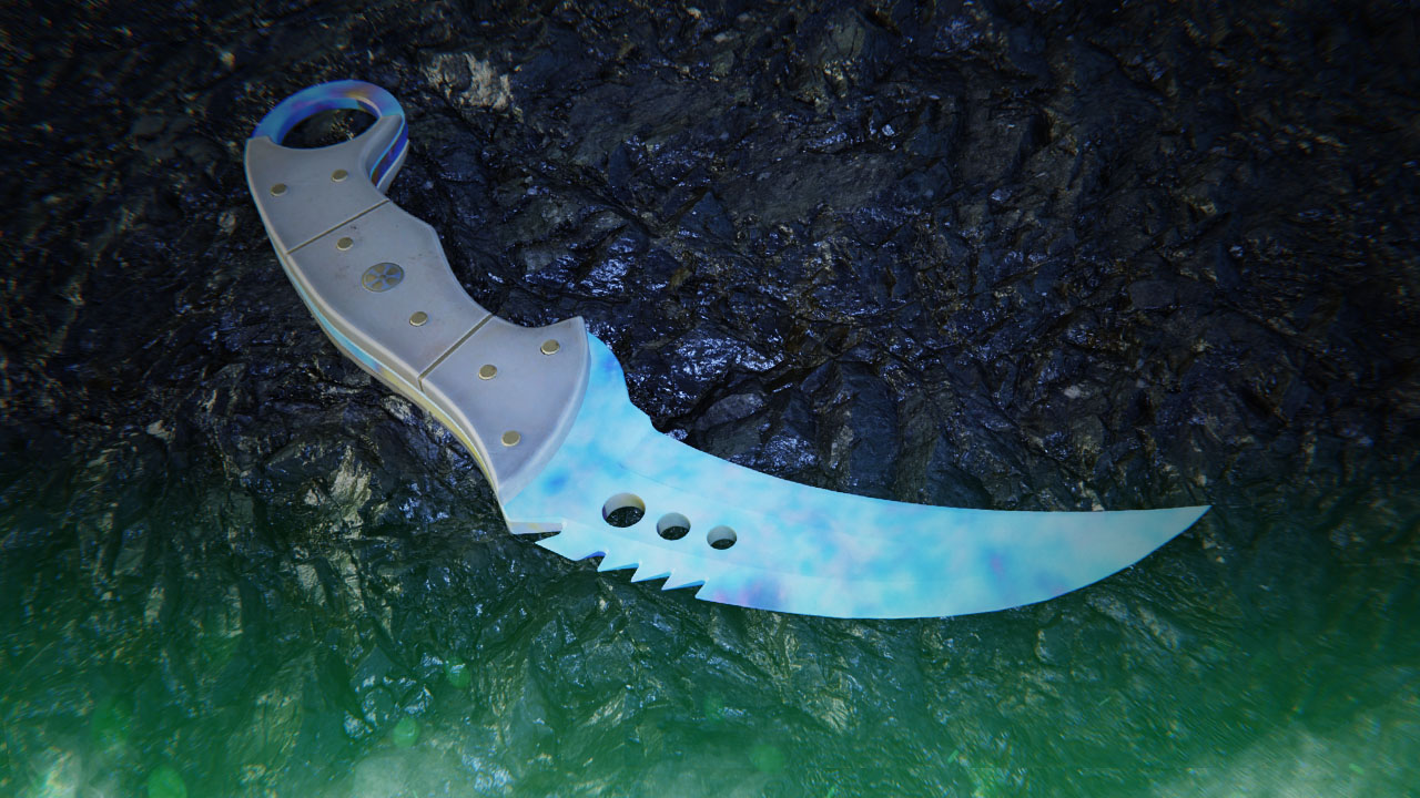 Talon Knife Case Hardened | All Blue Gem Seeds