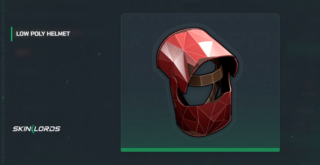 Low Poly Helmet Rust Skórka