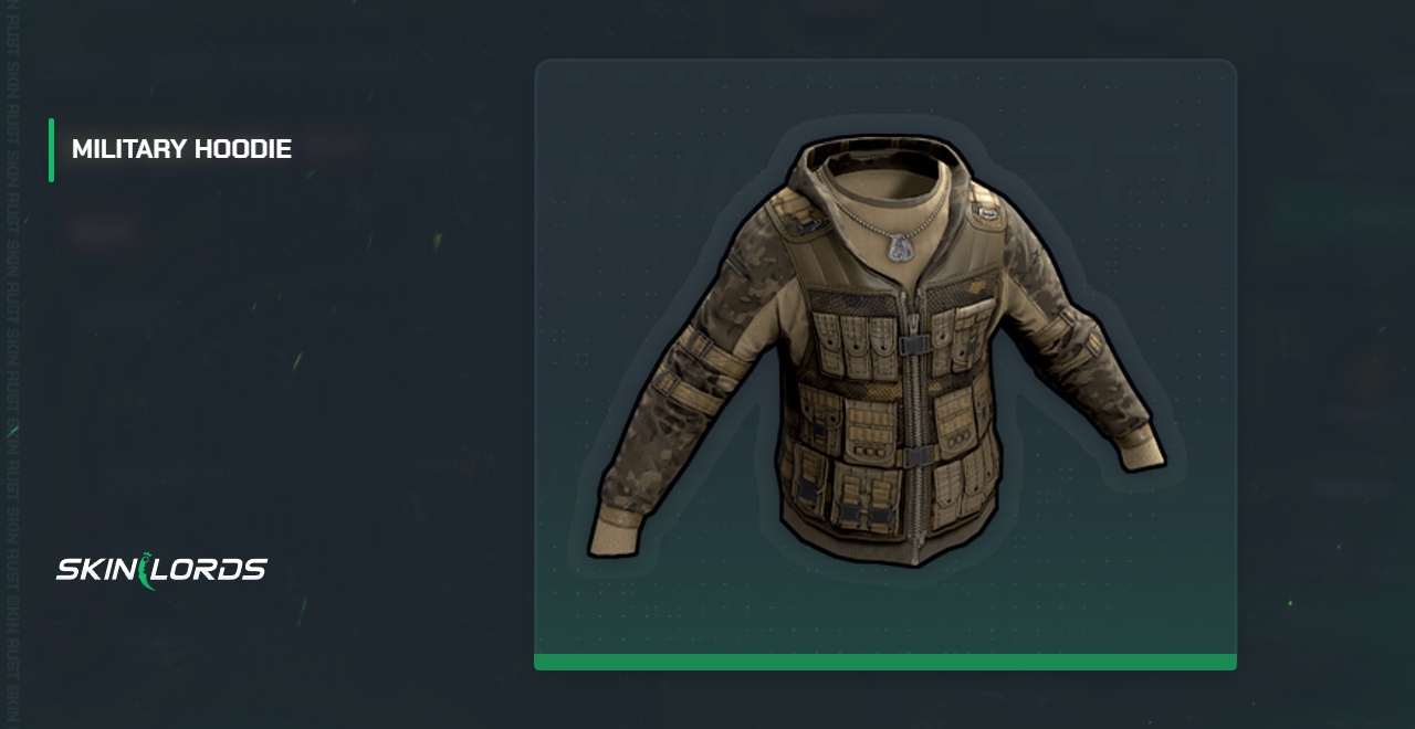 Military Hoodie Rust Skin