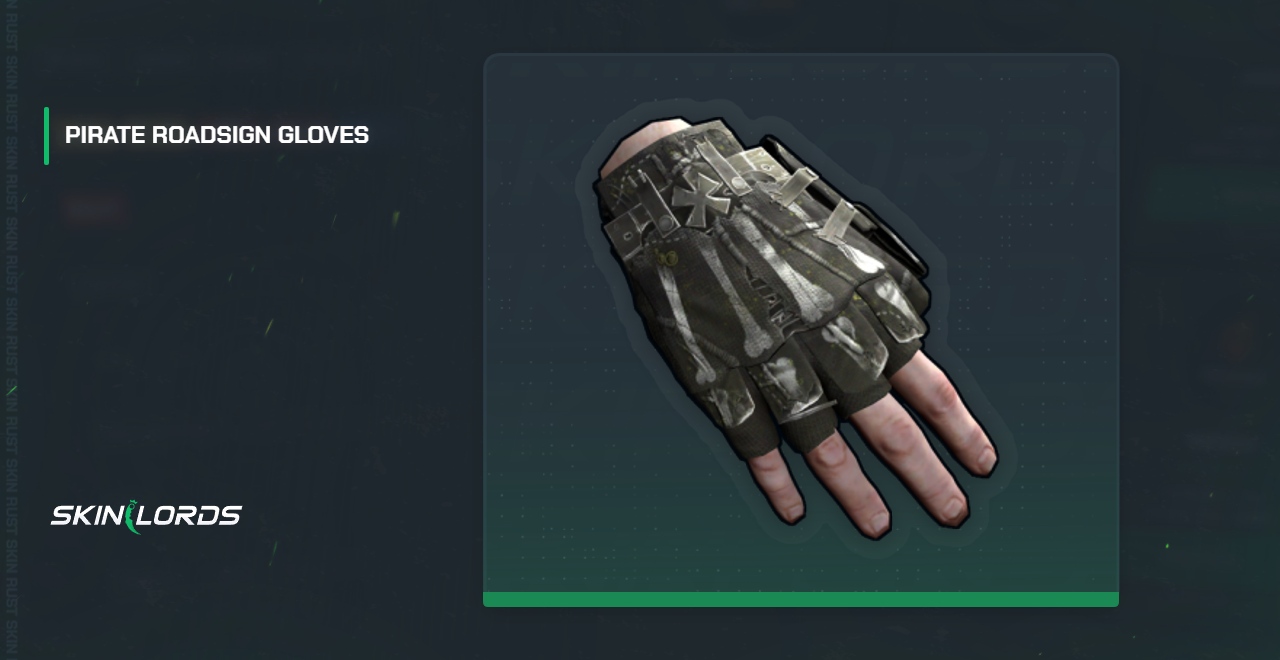 Pirate Roadsign Gloves Rust Skin
