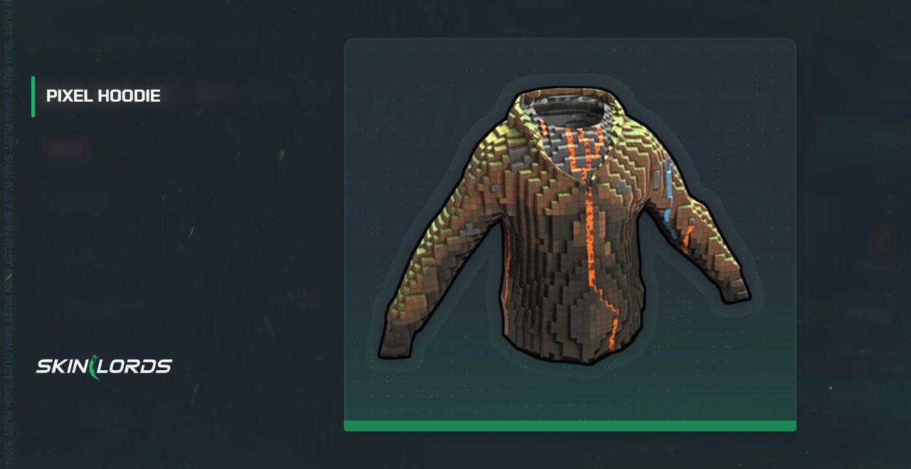 Pixel Hoodie Rust Skin