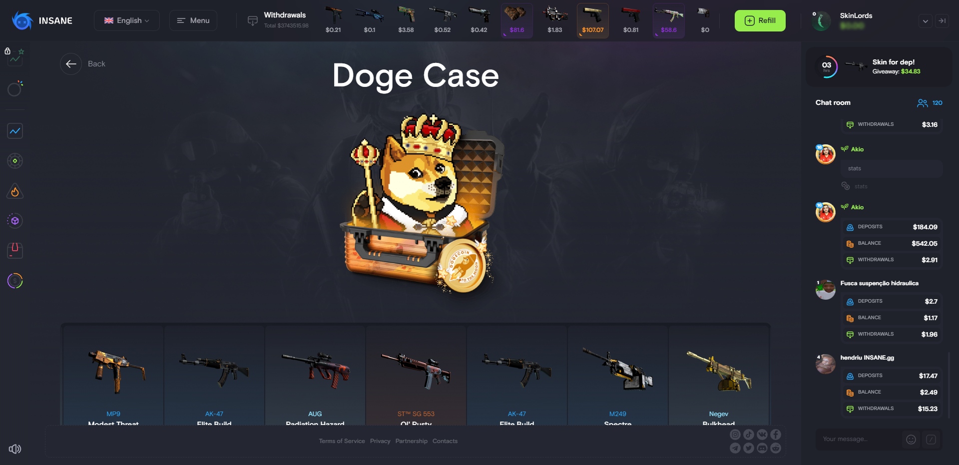 Insane.GG Doge Case Opening